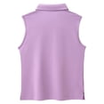 thumbnail image 5 of Byoo Tween Girls Sleeveless Polo Shirts Solid Color V-Neck Athletic Kids Tennis Tops Tee Shirt, 5 of 6