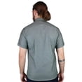 thumbnail image 3 of Camisa Manga Corta Verde Olivo Jaspe Con Bolsa Semi Oculta Para Caballero, 3 of 4