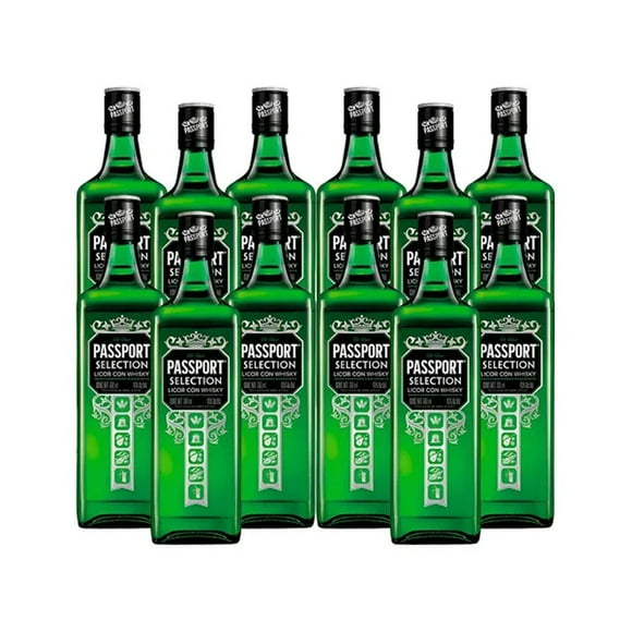 Pack de 12 Licor Con Whisky Passport Selection 700 ml