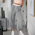 thumbnail image 2 of Fashion Casual Pants for Womens Elastic Waist Plus Size Solid Color Fashionable And Comfortable High Waisted Workwear Pants With 8 Pockets For Casual Wear, 2 of 6