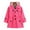 Rose Red, variant on AJZIOJIRO Kids Toddler Girls Trench Coats Jacket with Hood for Spring Fall 2-12Y Children Thickened Tops Baby Girls Windbreaker Coats Outerwear