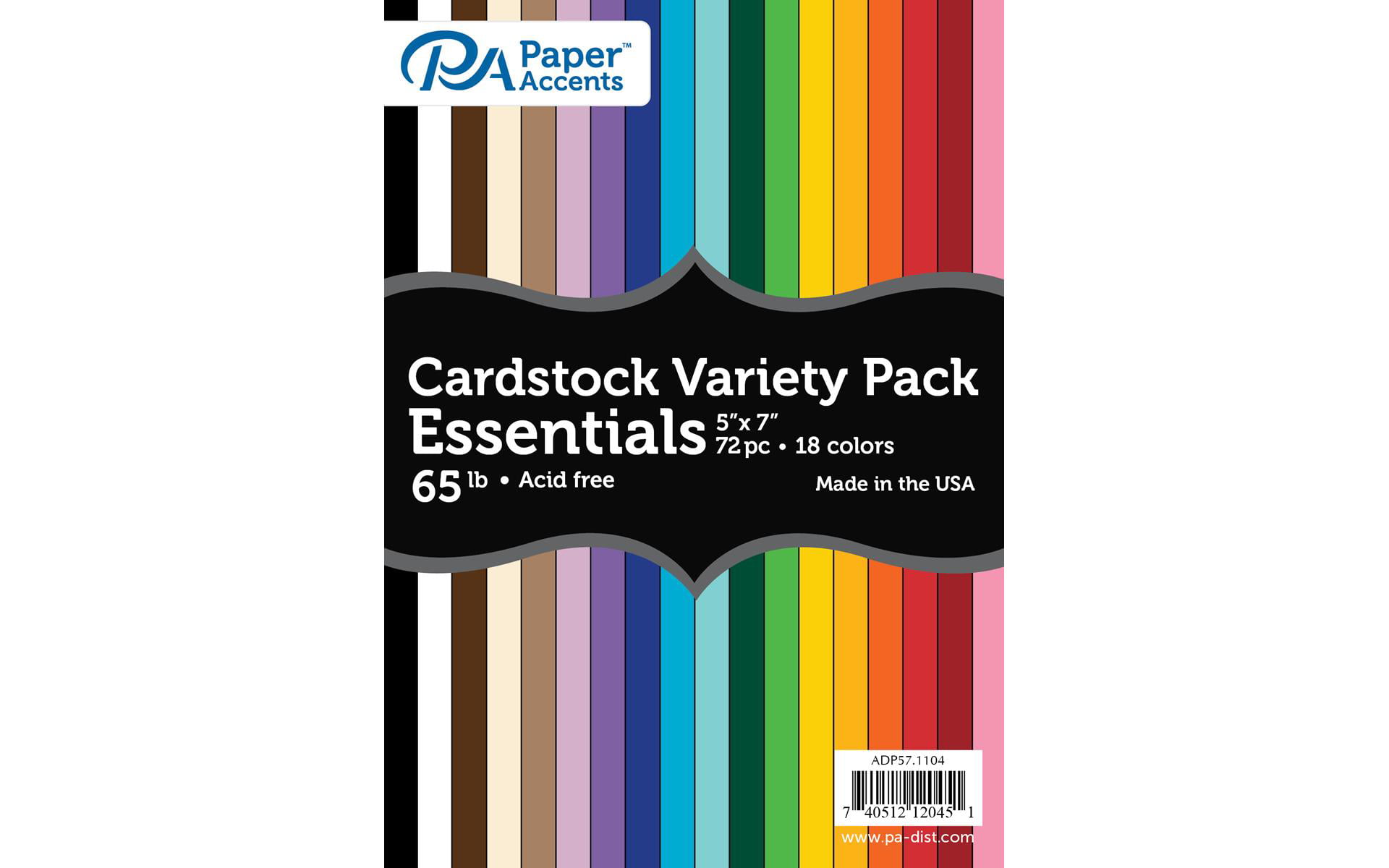 Variety Pack 5X7 72Pc 65Lb Essential Cardstock | Walmart Canada