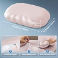 thumbnail image 7 of COOKCOK Ergonomic Cervical Memory Foam Pillow for Neck Pain Relief, Cooling Shell Cloud Bed Pillow for Side Back Sleepers, Pink, 7 of 7