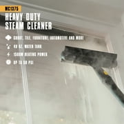 McCulloch Canister Steam Cleaner MC1375, 90 Minute Runtime, 20 Accessories: Jet Nozzle, Brushes, More - Built for Home, Tile, Grout, Carpet, Furniture, Personal Car Detailing