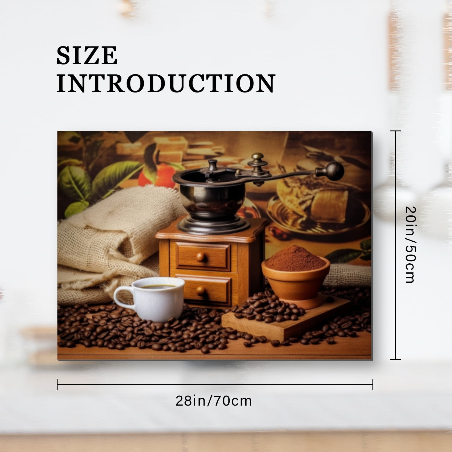 Coffee Stovetop Cover For Gas Stove, Coffee Bean Print Non-Slip Ceramic Cooktop Cover, Washable Foldable Stove Mat for Kitchen RV (28×20 Inch)
