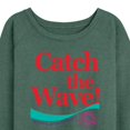 thumbnail image 3 of Coca-Cola - 90's Retro - Catch the Wave - Women's Lightweight French Terry Long Sleeve Shirt, 3 of 5