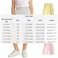 thumbnail image 3 of Amidoa Elastic Waist Girl Shorts Wide Leg With Pockets High Waisted Summer Casual Baggy Shorts,Gray,5-6 Years, 3 of 7