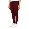 thumbnail image 1 of Pantalón de gabardina stretch John Silver Betty Girls Corte skinny Color vino, 1 of 3