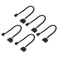 thumbnail image 2 of Câble Adaptateur d'Alimentation Ventilateur de Refroidissement 15 Broches 4 Broches Ensemble 5 Pcs Noir 22AWG, 2 of 7