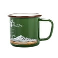 thumbnail image 1 of Taza esmaltada, taza de café gruesa Vintage para acampar, regalo divertido para oficina, hogar, al aire libre YUNYI BRAND Deportes, 1 of 6