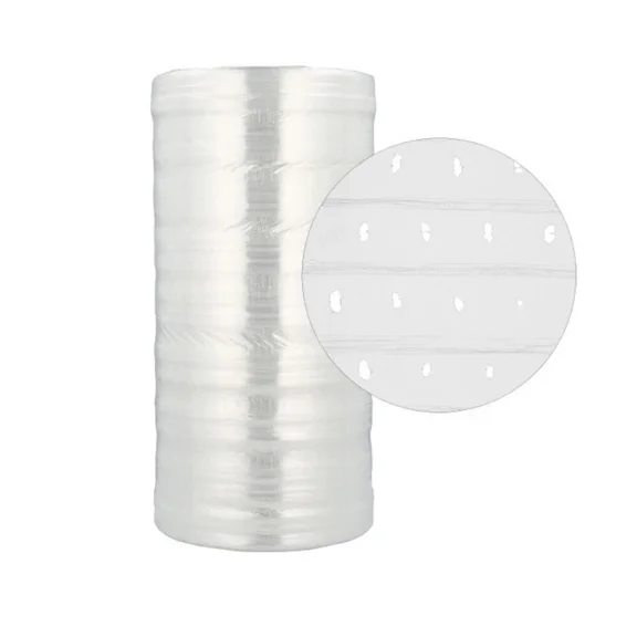 PSBM Machine Vented Stretch Wrap Clear 19" x 2850' 1 Roll 180 Gauge Plastic Clear Airflow for Foods & Greenhouse Plant Packing