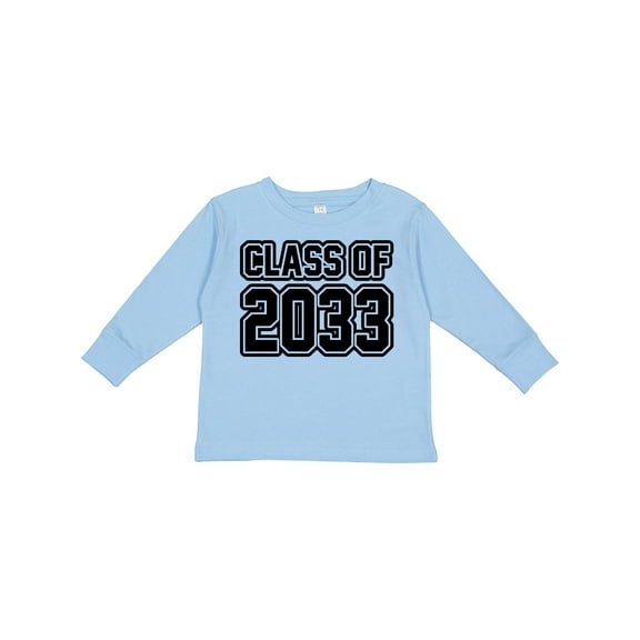 Inktastic class of 2033 Boys or Girls Long Sleeve Toddler T-Shirt