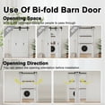 thumbnail image 7 of 24" X 84" Closet style 1 Lattice Shapes Interior Bi-Fold Barn Door Within Manufacture Wood Folding Closet Door, 7 of 7