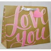 Way To Celebrate Love You Large Kraft Gift Bag