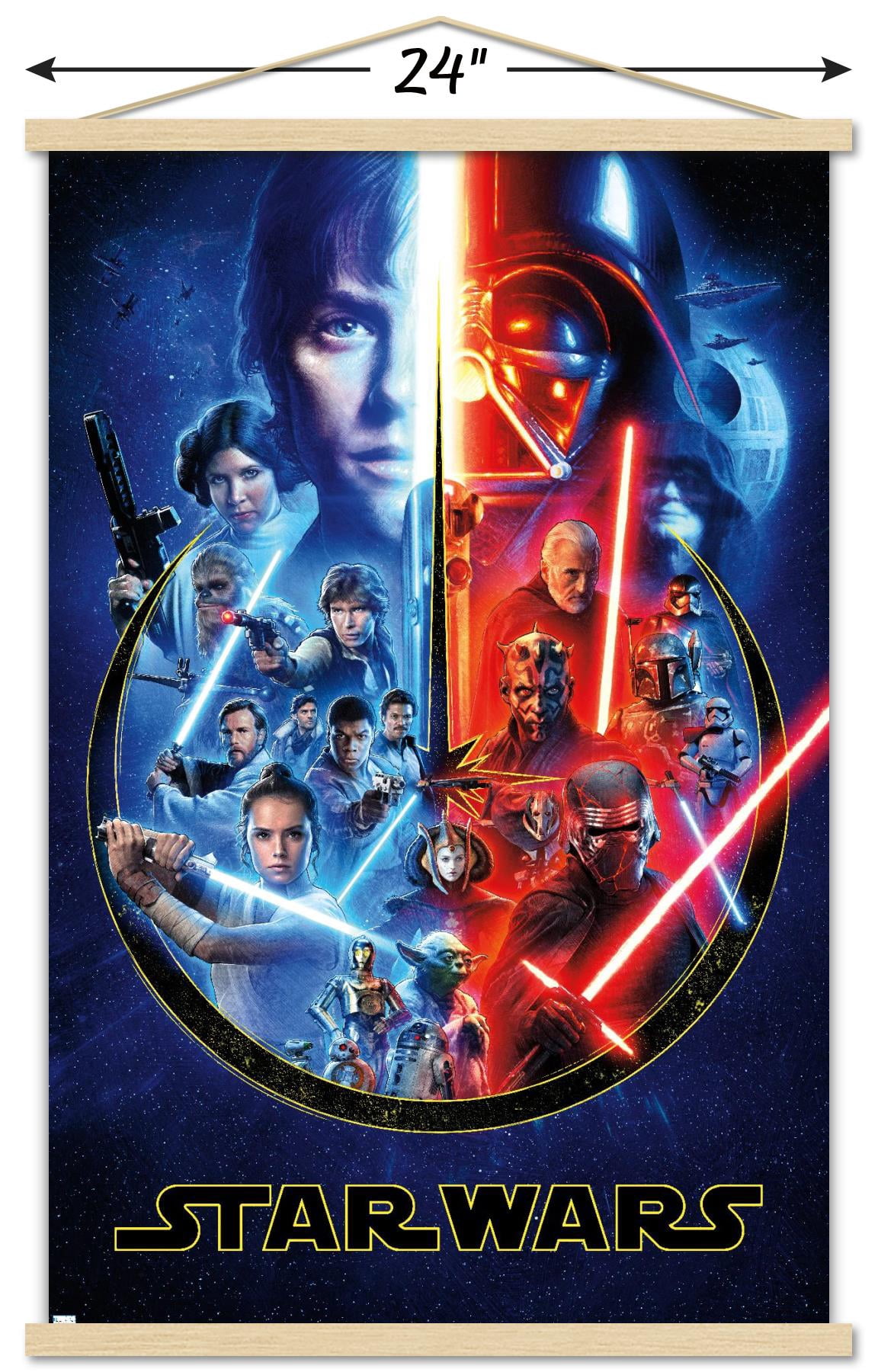 Star Wars: Saga - Skywalker Saga Wall Poster with Magnetic Frame