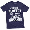 thumbnail image 5 of Funny I am not Perfect T-shirt Gift for Wife Valentine's day Shirt husband Tee (Medium Grey), 5 of 7
