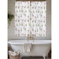 thumbnail image 4 of Easter Bunny Living Room Curtains 2 Panel, Cute Rabbits Green Eggs Spring Tulips Cafe Window Treatment, Extra Long Farmhouse Bedroom Bathroom Kitchen Curtains Drapes 104"x72", 4 of 6