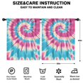 thumbnail image 2 of Blackout Kids Curtains,Colorful Tie Dye Mandala Pattern Childrens Insulated Curtains Set Of 2,Bedroom Essentials,Toddler Room Decor 52"x63", 2 of 5