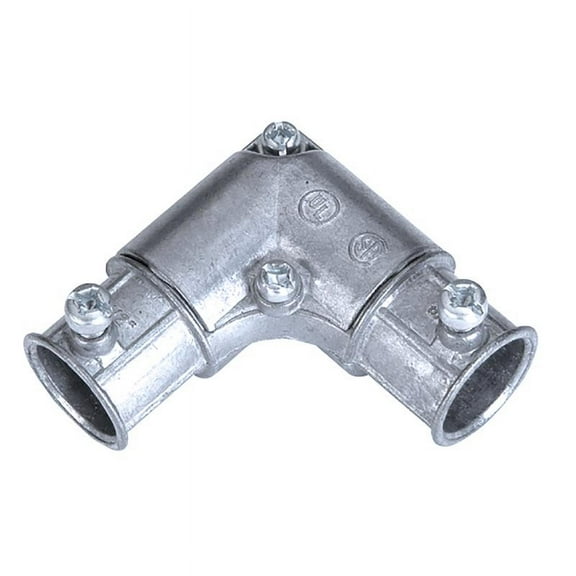 Sigma Engineered Solutions ProConnex 1/2 in. D Die-Cast Zinc Corner Elbow For EMT 1 pk, Each