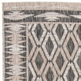 thumbnail image 2 of SAFAVIEH Courtyard Nicholas Geometric Diamonds Indoor/Outdoor Area Rug, 6'7" x 6'7" Square, Black/Natural, 2 of 4