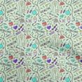 thumbnail image 1 of oneOone Georgette Viscose Turquoise Blue Fabric Tool Sewing Material Print Fabric By The Yard 42 Inch Wide, 1 of 6