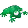 thumbnail image 2 of Warm Fuzzy Toys Estuche completo (12) Rana blanda con forma de animal con ojos flotantes | Fidget sensorial divertido, ideal para regalos de fiesta, caja de premios, carnaval de Pta o recaudación de f, 2 of 5