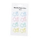 thumbnail image 1 of 8x Clips de papel DYNWAVEMX marcapáginas Metal reutilizable animales coloridos, 1 of 7