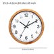 thumbnail image 5 of Reloj de pared redondo decorativo de 10 pulgadas, sencillo, adorno de pared, reloj silencioso para comedor, estudio, regalo de inauguración de la casa, 5 of 8