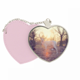 thumbnail image 1 of La naturaleza de la luz ovejas ciencias forestales Bolsa de viaje Mirror maquillaje corazón rosa, 1 of 4