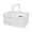 white, variant on Foldable Storage Basket with Handles, Collapsible Crate Organizer for Home, Office, Car, Pink
