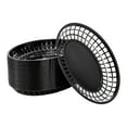 thumbnail image 3 of Kuntesetty 24 Pieces Baskets Bread Fry Baskets Serving Tray Deli Baskets Platters Black, 3 of 9