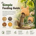 thumbnail image 4 of StlyGar Squirrel Head Feeder, Funny Animal Face Hanging Feeder for Outdoor Garden Mask Style Wildlife Feeding Station, Novelty Mouse Design, Easy-Fill Backyard Patio Decor, Weather-Ready Gift Khaki, 4 of 8