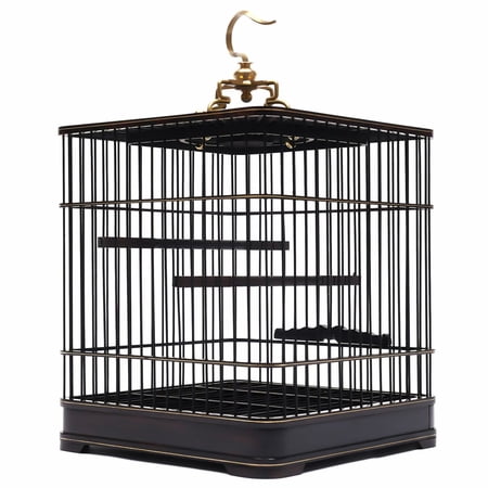DENEST Parrot Cage Bird Carrier With Handle Vintage Wooden Bird Cage Classic Deign