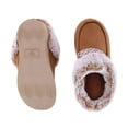 thumbnail image 3 of Isotoner  Recycled Microsuede and Fur Hoodback Slipper (Women's), 3 of 3