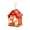 B, variant on PuSpu Christmas Cabin Ornament 3D LED Wooden Pendant 9x7.5x6 cm Multicolor 1Pcs Hanging Home Tree Fireplace Window Holiday Ambiance Decor Light