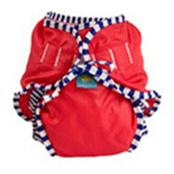 Kushies Reusable Swim Diaper, Red Solid, Small