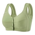 thumbnail image 2 of Njagoc3 Wireless Bras for Women Plus Size Front Button Wide Straps Seamless Comfortable Everyday Daily Bra, 2 of 6