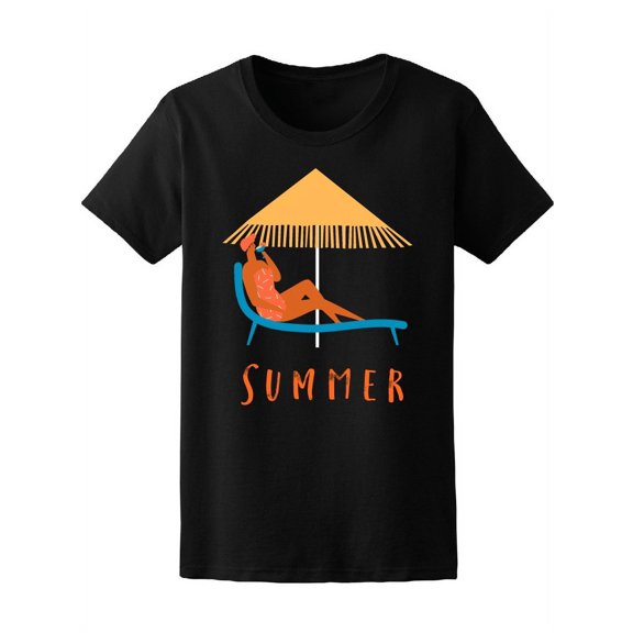 Women Enjoying Sun Of Summer Tee Women's -Image by Shutterstock