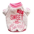thumbnail image 1 of Flmtop Pet Pullover Letter Print Keep Warmth Soft Texture Fashion Pet Dogs Sweatshirt Costume for Winter, 1 of 11