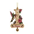 thumbnail image 3 of Clearance! Personalized Letter Christmas Tree Ornament, Hummingbird Floral Custom Name Hanging Pendant, Customized Alphabet Christmas Decorations Indoor, Holiday Wreath & Gift Tag Decor, I, 3 of 7