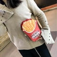 thumbnail image 5 of DAMAI Women's French fries Bag Shoulder Bag, French fries Costume Shoulder Bag with Zip, Fun Accessory Versatile Party Decoration for Carnival Parties, 5 of 8