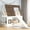 Brown+White, variant on Rustic twin house bunk bed with no box spring for a simple and practical bedroom solution