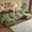 Olive Green 157" W, variant on Ktaxon 157" W Sectional Sofa U Shaped Couch with Double Chaise Chenille Sleeper Set with 4 Oversized Seats Black