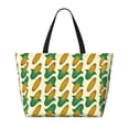 thumbnail image 2 of Gaeub Corn Print Beach Bag,Large Tote Bag,Waterproof Sandproof Women Tote Bag,Pool Bag with Zipper for Gym Grocery Travel, 2 of 7