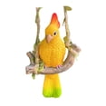 thumbnail image 3 of Estatua de loro colgante, escultura de jardín, creativa, resistente, práctica, figura para exteriores para el jardín del hogar, 3 of 8