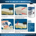 thumbnail image 3 of Detroit Axle - 12oz Synthetic Dot-3 Brake Fluid 355ml for Drum & Disc Brakes - 12pc Set, 3 of 7