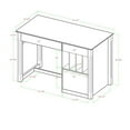thumbnail image 4 of Manor Park Modern Simple Wood Computer Desk - White, 4 of 8