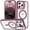 Rose Red, variant on KOMI Magnetic Case for iPhone 13 Pro Max Case with Camera Stand [Compatible with MagSafe] [Military Drop Tested] Shockproof Slim Clear iPhone 13 Pro Max Phone Case for Women Men 6.7'' Gray