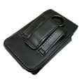 thumbnail image 3 of Compatible with TCL Flip 3 - Vertical Black Leather Case with Magnetic Closure and Belt Loops, 3 of 6