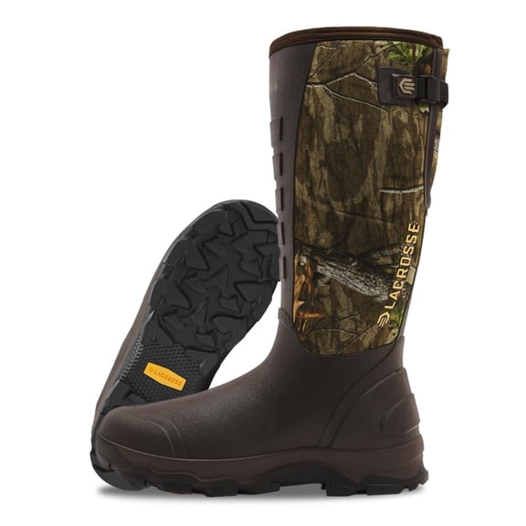 LaCrosse Alpha Lite II Waterproof Rubber Boots for Men - Mossy Oak Country Roots - 9M